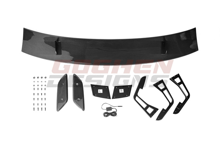 Pre - Preg Carbon Fiber LED Swan Neck Spoiler for AMG GT/GTS/GTC - Goghen Designs