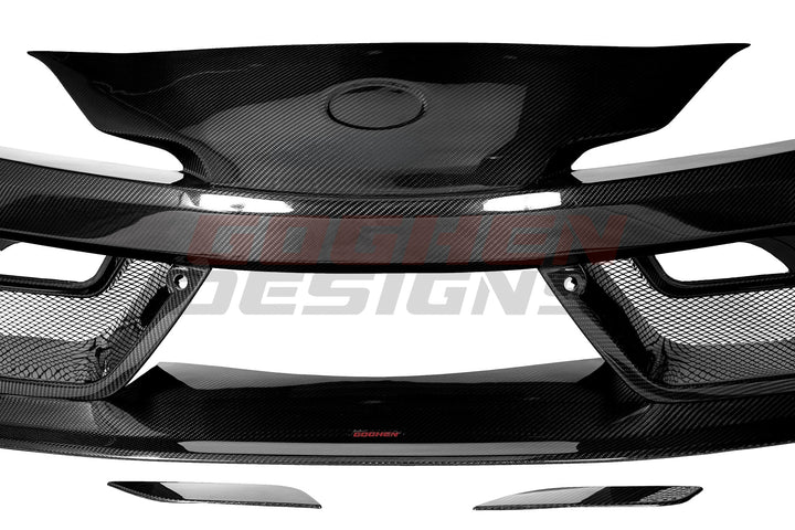 Toyota Supra Front Bumper + front lip MK5.5 Pre-preg carbon fiber