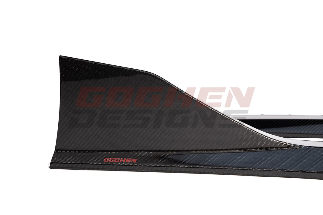 Toyota Supra pre preg carbon fiber side skirt V1