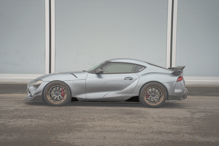 Toyota Supra pre preg carbon fiber side skirt V1