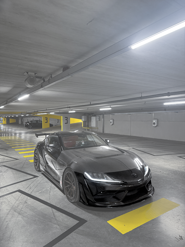 Toyota Supra Front Bumper + front lip MK5.5 Pre-preg carbon fiber