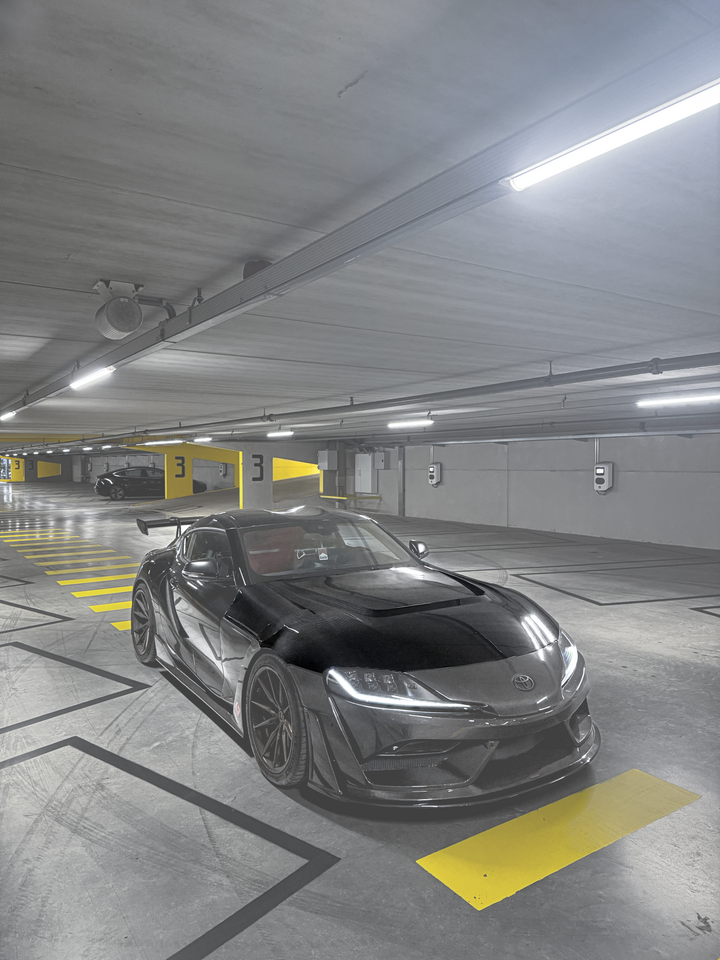 Toyota Supra pre preg Carbon Fiber hood