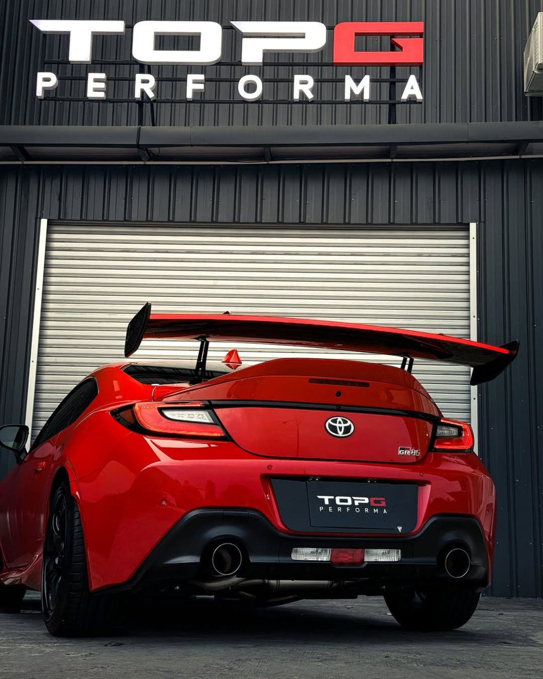 GD1 Pre - Preg Carbon Fiber LED Swan Neck Spoiler for Toyota GR86 - Goghen Designs