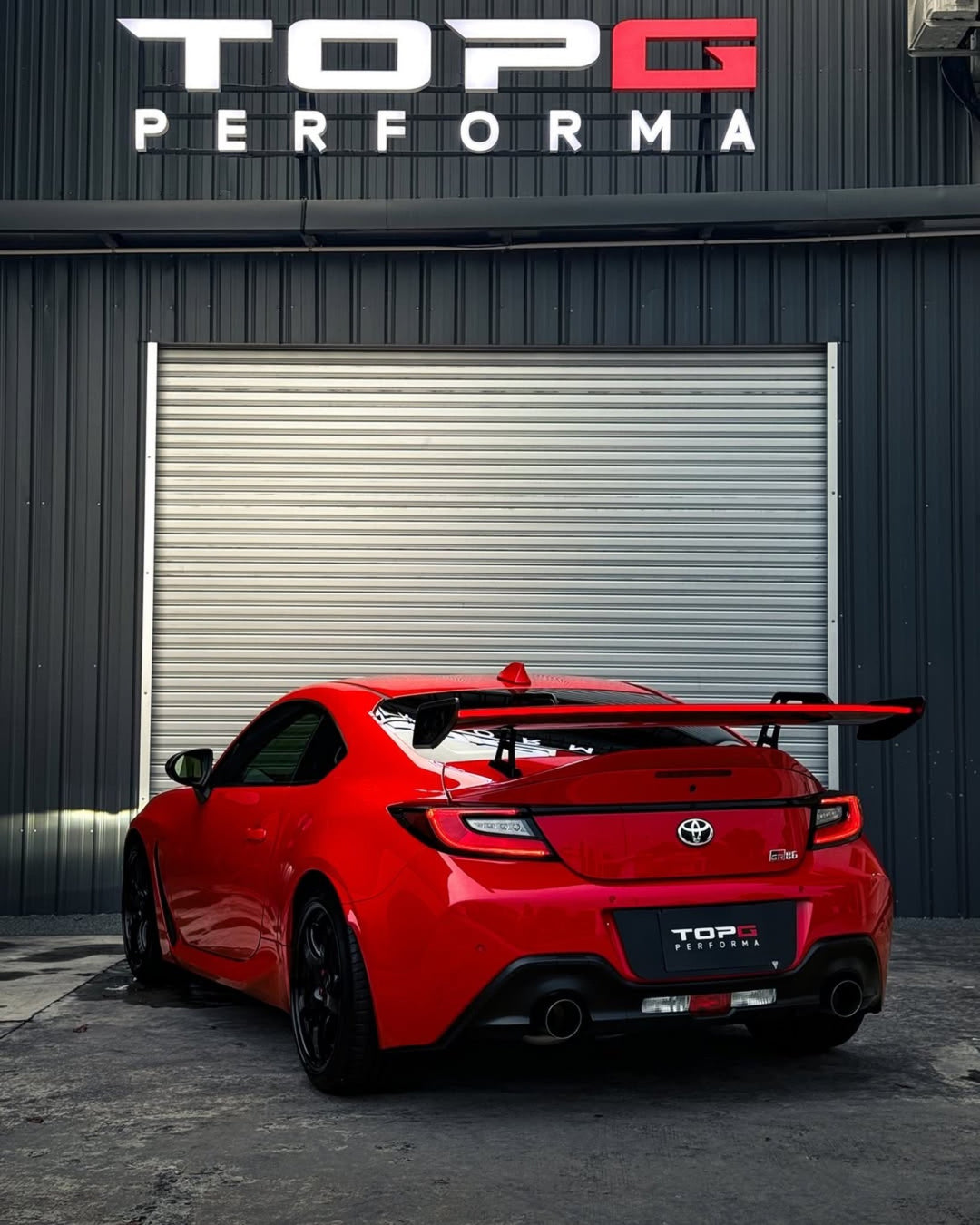 GD1 Pre - Preg Carbon Fiber LED Swan Neck Spoiler for Toyota GR86 - Goghen Designs