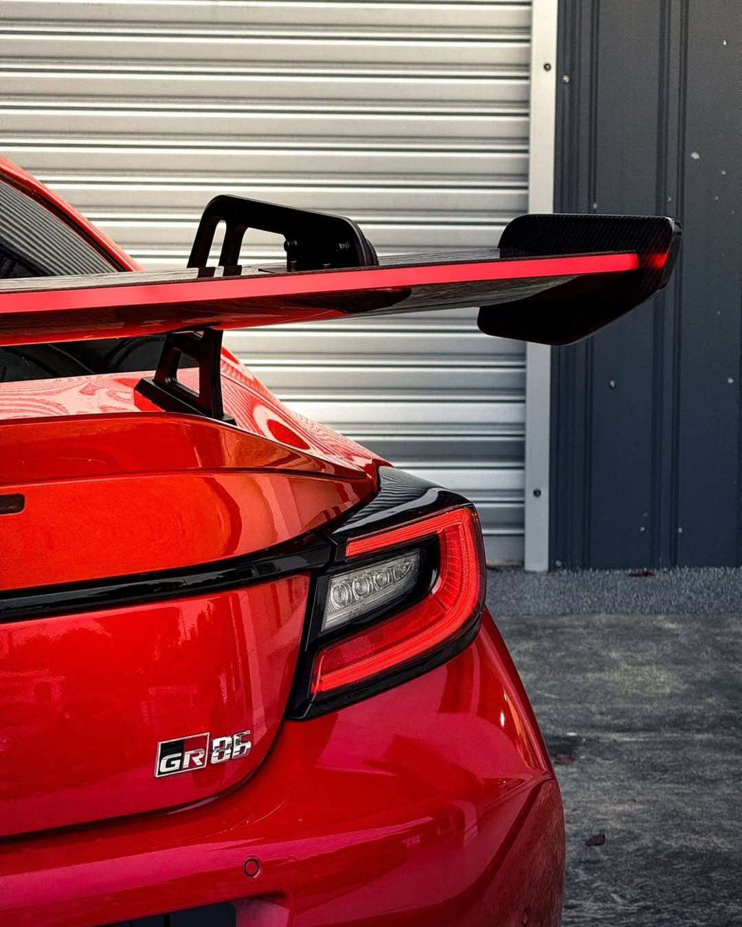 GD1 Pre - Preg Carbon Fiber LED Swan Neck Spoiler for Toyota GR86 - Goghen Designs