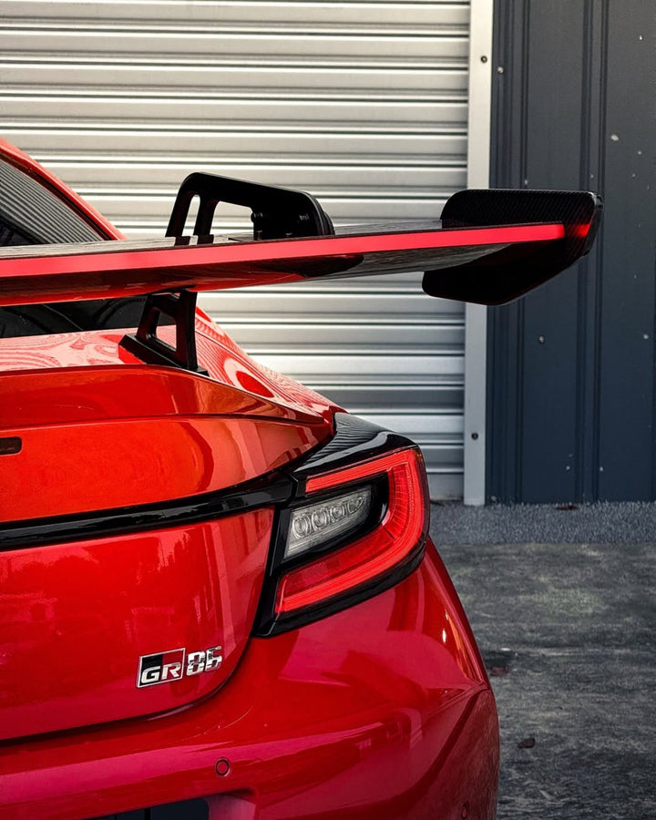 GD1 Pre - Preg Carbon Fiber LED Swan Neck Spoiler for Toyota GR86 - Goghen Designs
